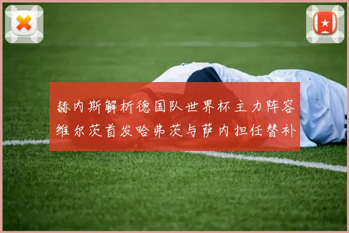 赫内斯解析德国队世界杯主力阵容维尔茨首发哈弗茨与萨内担任替补
